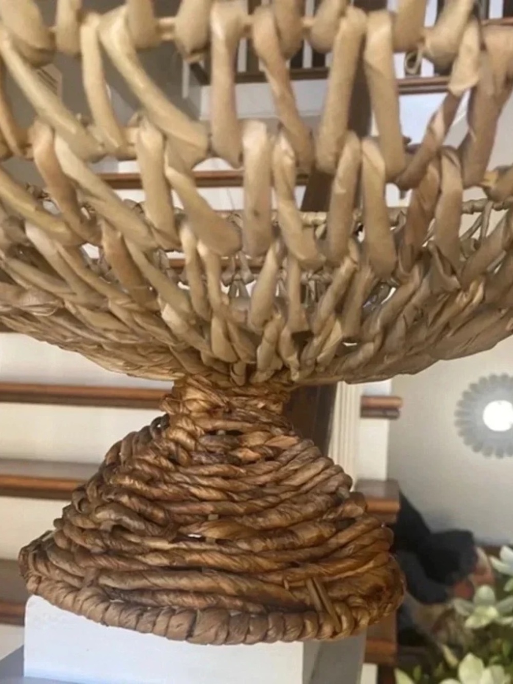 Anthropologie Wicker Fruit Bowl - Picture 2 of 4